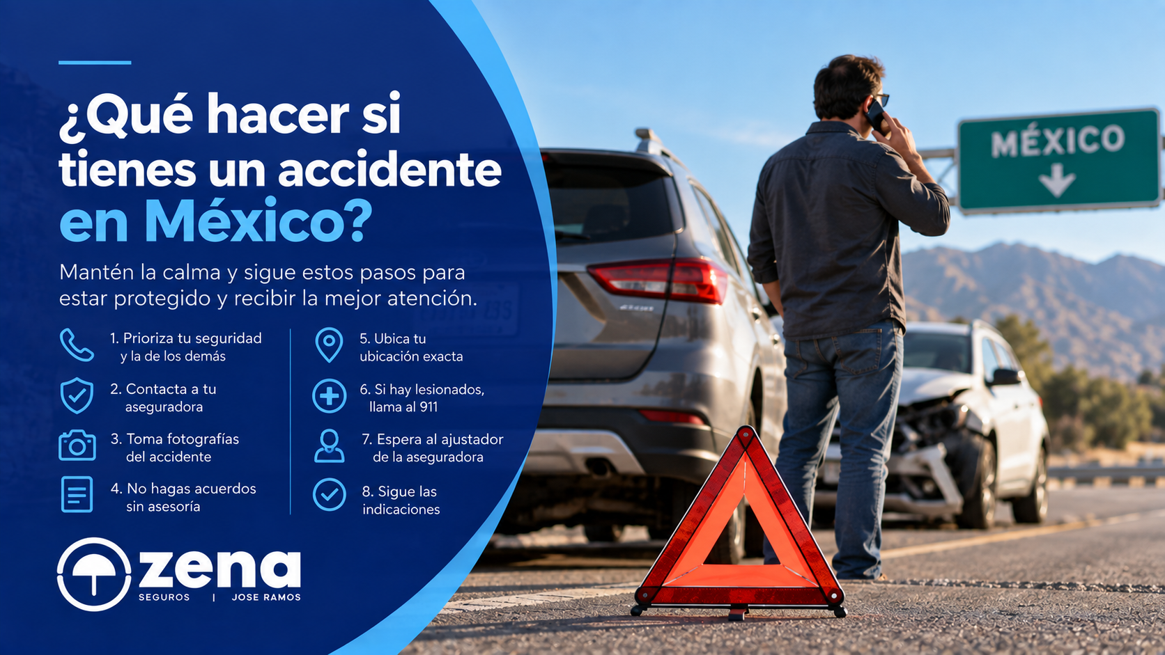 Qué hacer si tienes un accidente en México con un vehículo de Estados Unidos